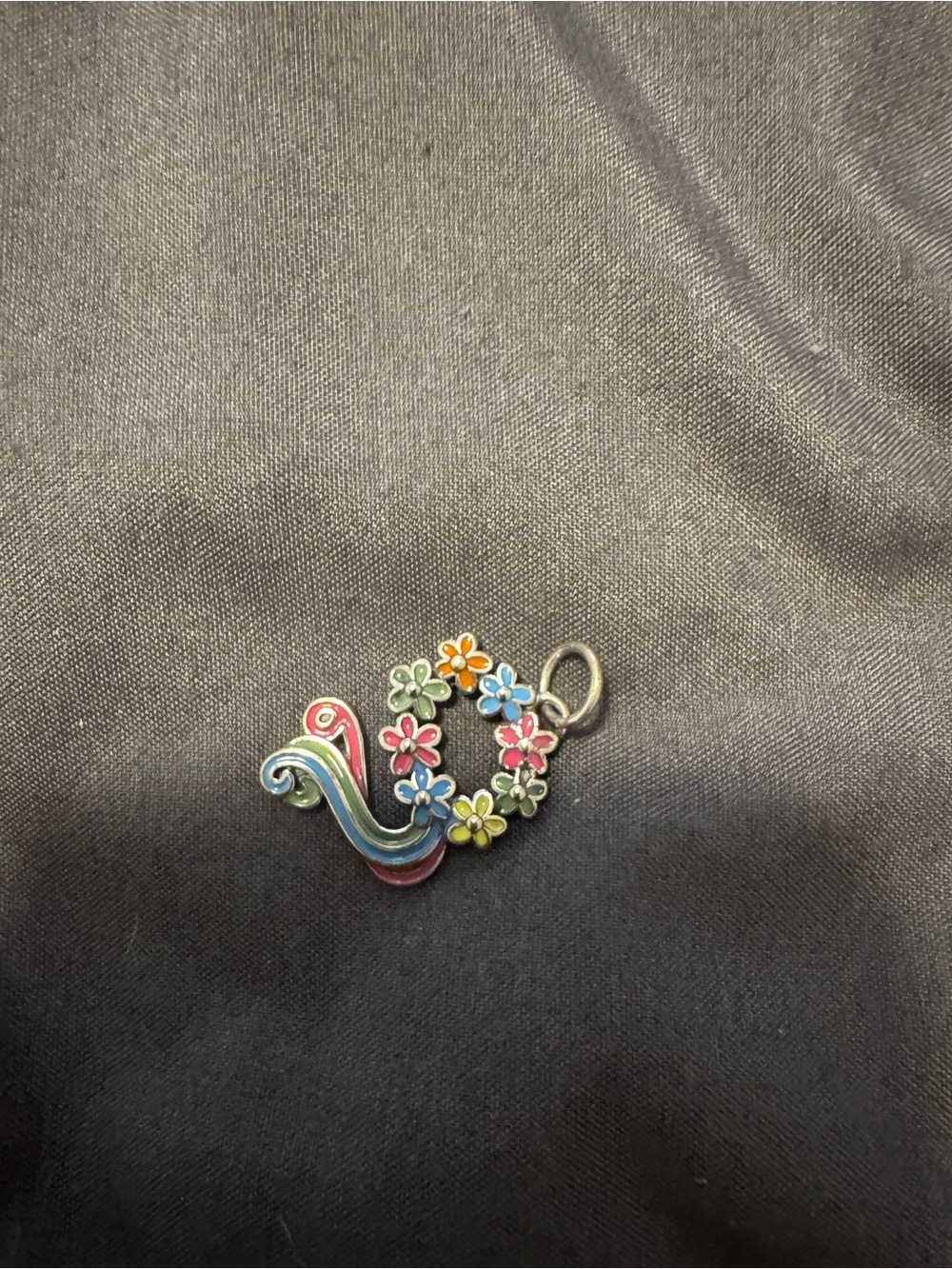 James Avery Enamel Floral
Crown Charm silver multicolor